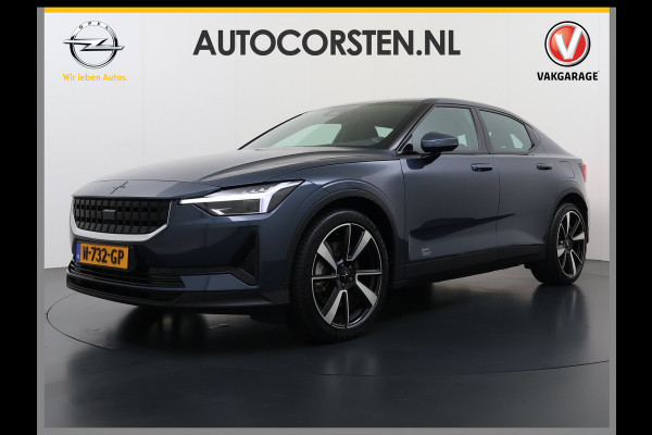 Polestar 2 Dual Motor Long Range 78kWh 408PK SOH 90% Google®-Maps Navi Camera Apple Carplay Android Auto Elek.Stoelen Memory Elek.Achterkle Keyless Bluetooth Led Lmv Isofix Rijstrooksensor Origineel Nederlandse Auto Dealeronderhouden
