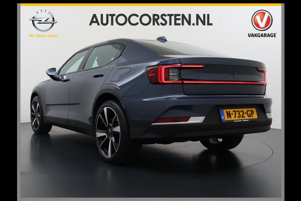 Polestar 2 Dual Motor Long Range 78kWh 408PK SOH 90% Google®-Maps Navi Camera Apple Carplay Android Auto Elek.Stoelen Memory Elek.Achterkle Keyless Bluetooth Led Lmv Isofix Rijstrooksensor Origineel Nederlandse Auto Dealeronderhouden