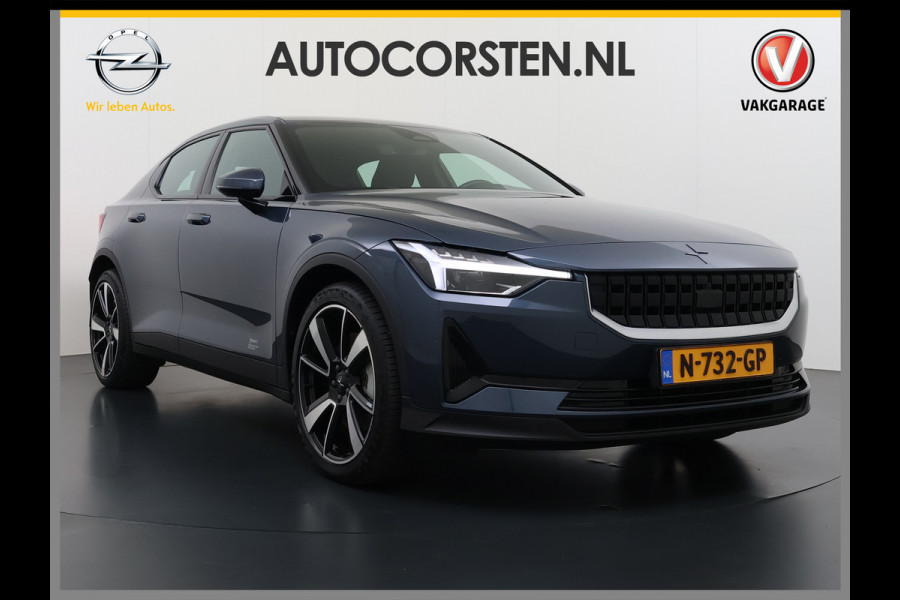 Polestar 2 Dual Motor Long Range 78kWh 408PK SOH 90% Google®-Maps Navi Camera Apple Carplay Android Auto Elek.Stoelen Memory Elek.Achterkle Keyless Bluetooth Led Lmv Isofix Rijstrooksensor Origineel Nederlandse Auto Dealeronderhouden