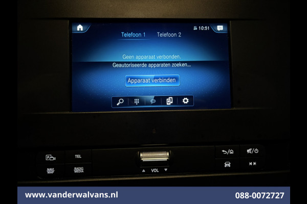 Mercedes-Benz Sprinter 317 CDI 170pk L3H2 Euro6 Airco | 360 Graden Camera | Navigatie | Chauffeursstoel | Apple Carplay Cruisecontrol, Android Auto, Stoelverwarming, 270 Graden Achterdeuren, Parkeersensoren, Bijrijdersbank