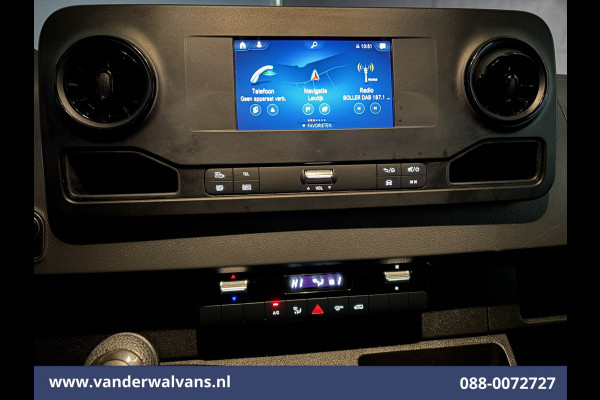 Mercedes-Benz Sprinter 317 CDI 170pk L3H2 Euro6 Airco | 360 Graden Camera | Navigatie | Chauffeursstoel | Apple Carplay Cruisecontrol, Android Auto, Stoelverwarming, 270 Graden Achterdeuren, Parkeersensoren, Bijrijdersbank