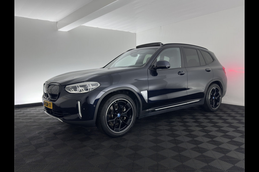 BMW iX3 High Executive 80 kWh [3-Fase-11kW] {SoH-99%} (INCL-BTW) Aut. *PANO | LEATHER | HARMAN/KARDON | ADAPTIVE-CRUISE | FULL-LED | BLINDSPOT | MEMORY-PACK | DIGI-COCKPIT | HEATED-SPORTSEATS | KEYLESS | CAMERA | DAB+ | TOWBAR | HEAD-UP | 20''AL