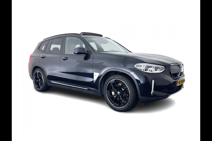 BMW iX3 High Executive 80 kWh [3-Fase-11kW] {SoH-99%} (INCL-BTW) Aut. *PANO | LEATHER | HARMAN/KARDON | ADAPTIVE-CRUISE | FULL-LED | BLINDSPOT | MEMORY-PACK | DIGI-COCKPIT | HEATED-SPORTSEATS | KEYLESS | CAMERA | DAB+ | TOWBAR | HEAD-UP | 20''AL