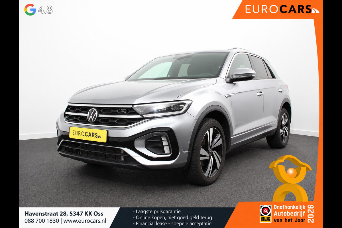 Volkswagen T-Roc 1.5 TSI 150pk DSG R-Line Navigatie Apple Carplay/Android Auto Parkeersensoren Camera Blind Spot Assist Adaptieve Cruise Control Elektrische achterklep Stoel- en stuurverwarming Climate Control Ledverlichting Virtual Cockpit