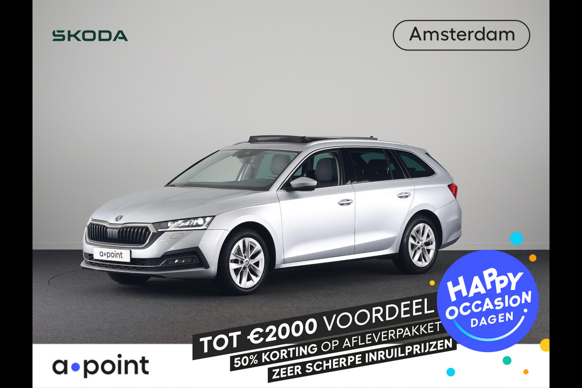 Škoda Octavia Combi 1.0 TSI Business Edition Plus 110 pk | Navigatie | Panoramadak | Parkeersensoren | Achteruitrijcamera | Adaptieve cruise control | Stoelverwarming | Lederen bekleding |