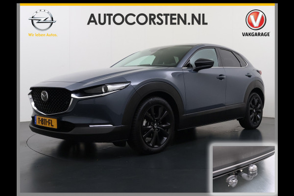 Mazda CX-30 2.0I 187PK M.Hybrid Automaat Trekhaak Adap.Cruise Camera Stoelverwarming Ecc Head-Up Display Navi Apple Carplay/Android Auto e-S Dodehoekdetectie Keyless Elek.Achterklep Privacy Glas Lmv Isofix DAB Bluetooth Regen-Lichtsensor 1.300KG Trekgewicht 1e Eigenaar