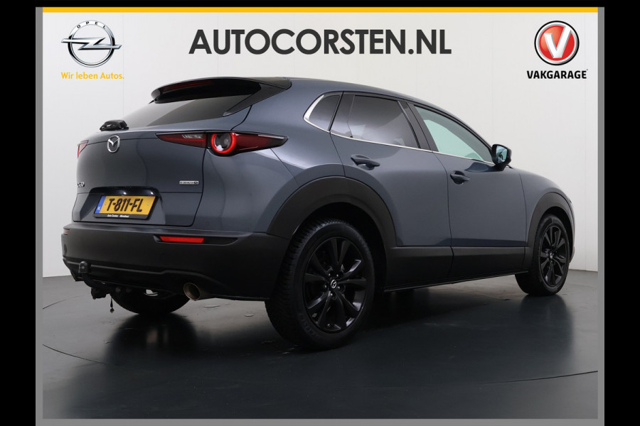 Mazda CX-30 2.0I 187PK M.Hybrid Automaat Trekhaak Adap.Cruise Camera Stoelverwarming Ecc Head-Up Display Navi Apple Carplay/Android Auto e-S Dodehoekdetectie Keyless Elek.Achterklep Privacy Glas Lmv Isofix DAB Bluetooth Regen-Lichtsensor 1.300KG Trekgewicht 1e Eigenaar
