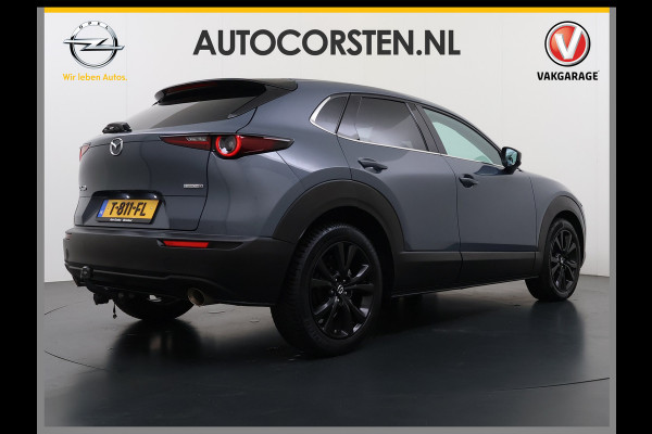 Mazda CX-30 2.0I 187PK M.Hybrid Automaat Trekhaak Adap.Cruise Camera Stoelverwarming Ecc Head-Up Display Navi Apple Carplay/Android Auto e-S Dodehoekdetectie Keyless Elek.Achterklep Privacy Glas Lmv Isofix DAB Bluetooth Regen-Lichtsensor 1.300KG Trekgewicht 1e Eigenaar