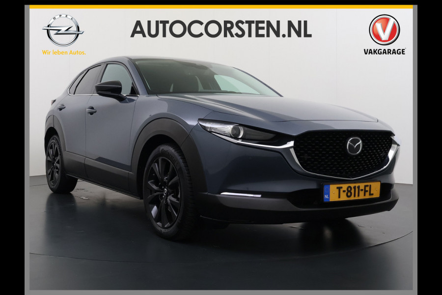 Mazda CX-30 2.0I 187PK M.Hybrid Automaat Trekhaak Adap.Cruise Camera Stoelverwarming Ecc Head-Up Display Navi Apple Carplay/Android Auto e-S Dodehoekdetectie Keyless Elek.Achterklep Privacy Glas Lmv Isofix DAB Bluetooth Regen-Lichtsensor 1.300KG Trekgewicht 1e Eigenaar