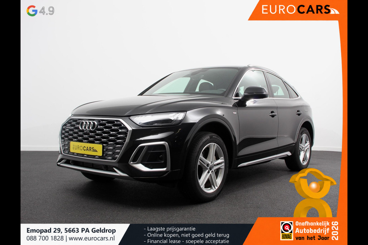 Audi Q5 Sportback 50 TFSI e S Edition S-Tronic Plug in Hybrid Navigatie Climate Control Camera Adaptive Cruise Control Elektrische Achterklep Led Matrix Stoelverwarming