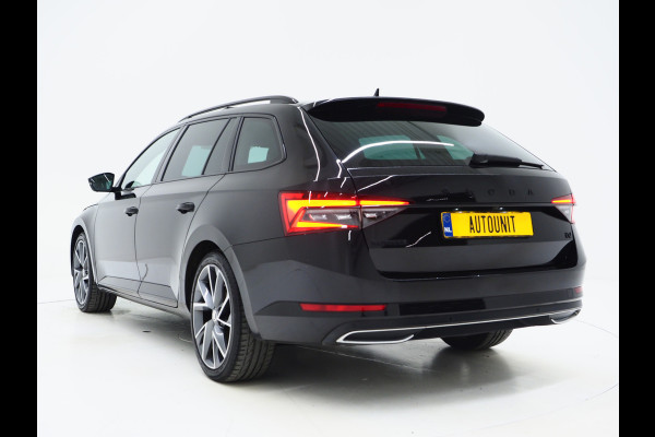 Škoda Superb Combi 1.4 TSI iV Sportline | Leder/Alcantara | Trekhaak | Carbon | Canton | Memory | Sfeerlicht | Keyless