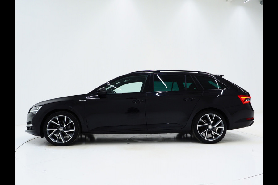 Škoda Superb Combi 1.4 TSI iV Sportline | Leder/Alcantara | Trekhaak | Carbon | Canton | Memory | Sfeerlicht | Keyless