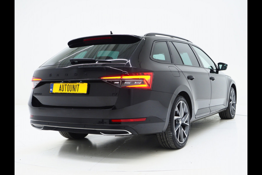 Škoda Superb Combi 1.4 TSI iV Sportline | Leder/Alcantara | Trekhaak | Carbon | Canton | Memory | Sfeerlicht | Keyless