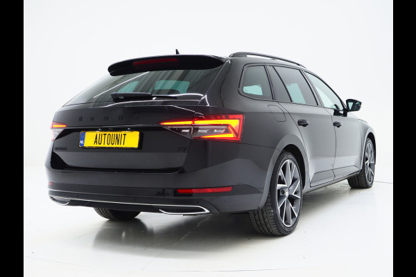 Škoda Superb Combi 1.4 TSI iV Sportline | Leder/Alcantara | Trekhaak | Carbon | Canton | Memory | Sfeerlicht | Keyless