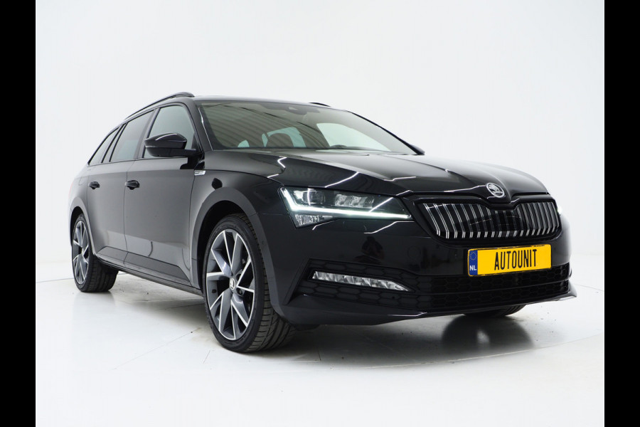 Škoda Superb Combi 1.4 TSI iV Sportline | Leder/Alcantara | Trekhaak | Carbon | Canton | Memory | Sfeerlicht | Keyless