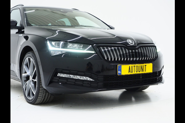 Škoda Superb Combi 1.4 TSI iV Sportline | Leder/Alcantara | Trekhaak | Carbon | Canton | Memory | Sfeerlicht | Keyless