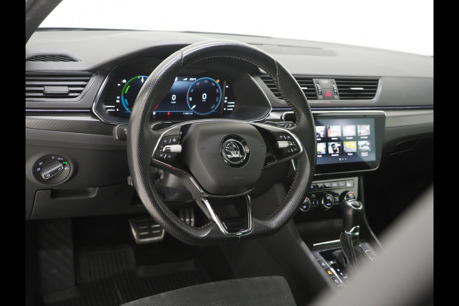 Škoda Superb Combi 1.4 TSI iV Sportline | Leder/Alcantara | Trekhaak | Carbon | Canton | Memory | Sfeerlicht | Keyless