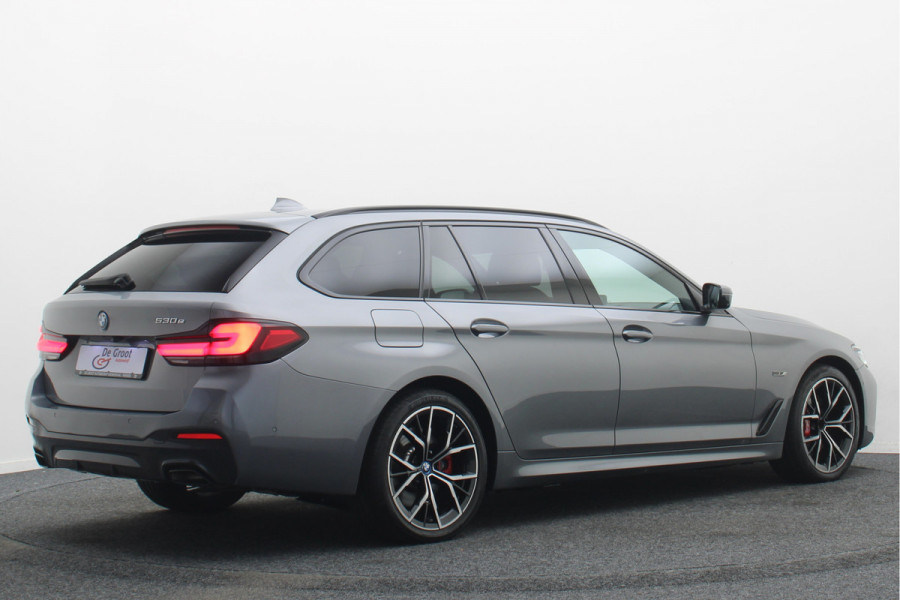 BMW 5 Serie Touring 530e M Sport Edition Leer, Soft-Close, 360° Camera, Head-Up, Stoelverwarming/ventilatie, LED, 19''