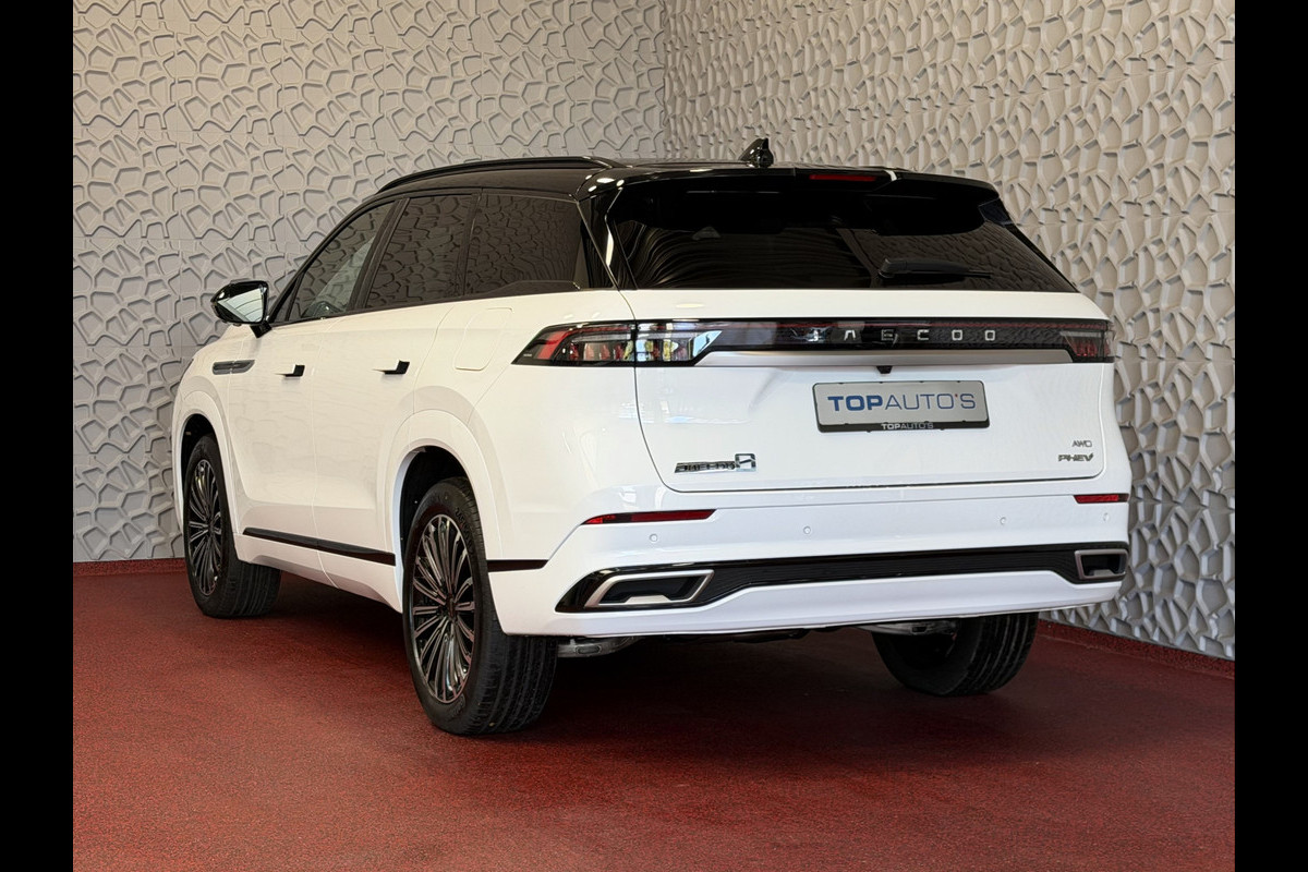 Jaecoo 8 EXCLUSIVE | AWD | BRUIN LEER | 428 PK | 7-PERSOONS | NIEUWE AUTO | KHAKI WHITE phev plug in hybrid