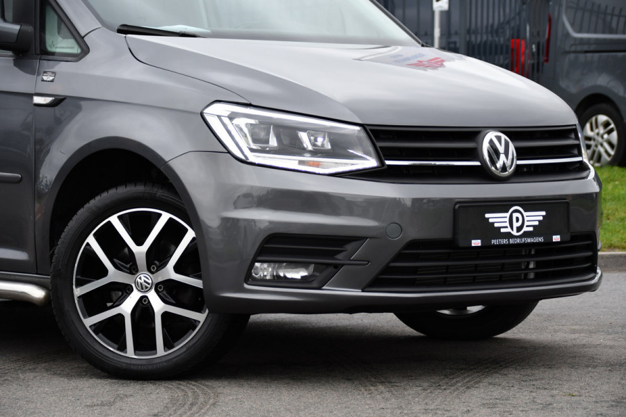 Volkswagen Caddy 2.0 TDI L1H1 BMT Highline Adaptieve Cruise, Carplay, LED, Clima, Stoelverwarming, 150pk, Automaat, Leder, Uniek!