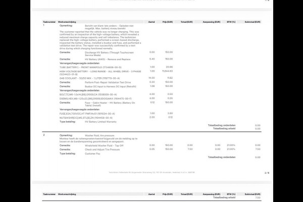 Tesla Model 3 Long Range AWD 75 kWh NIEUW ACCU PAKKET FACTUUR AANWEZIG !!!!