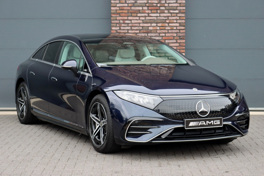 Mercedes-Benz EQS 450+ AMG Line 108 kWh | Luchtvering | Hyperscreen | Achterasbesturing | Distronic | Panoramadak | Elek. Achterstoelen | Camera | Keyless Go |