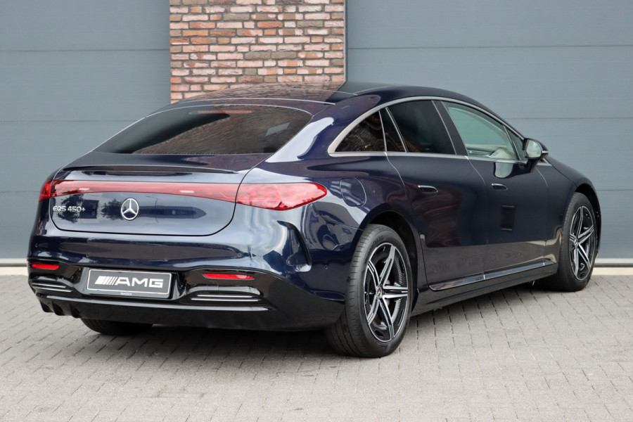 Mercedes-Benz EQS 450+ AMG Line 108 kWh | Luchtvering | Hyperscreen | Achterasbesturing | Distronic | Panoramadak | Elek. Achterstoelen | Camera | Keyless Go |