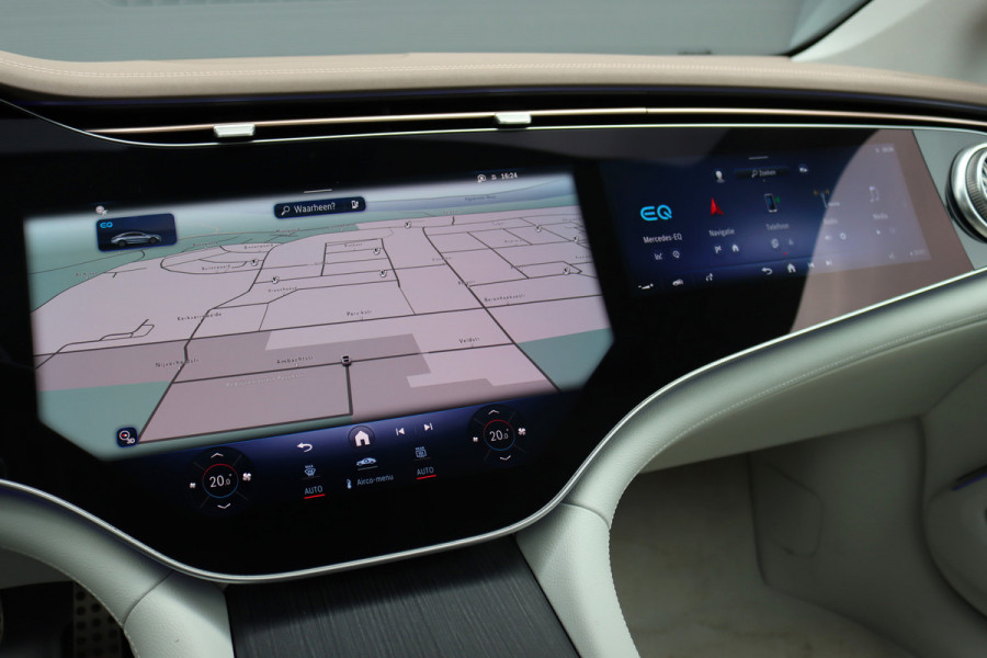 Mercedes-Benz EQS 450+ AMG Line 108 kWh | Luchtvering | Hyperscreen | Achterasbesturing | Distronic | Panoramadak | Elek. Achterstoelen | Camera | Keyless Go |
