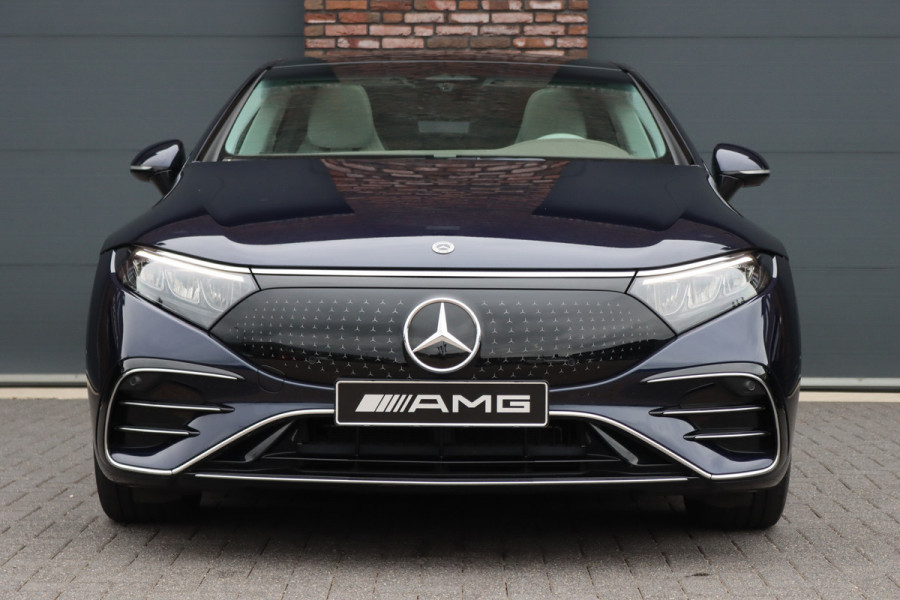 Mercedes-Benz EQS 450+ AMG Line 108 kWh | Luchtvering | Hyperscreen | Achterasbesturing | Distronic | Panoramadak | Elek. Achterstoelen | Camera | Keyless Go |