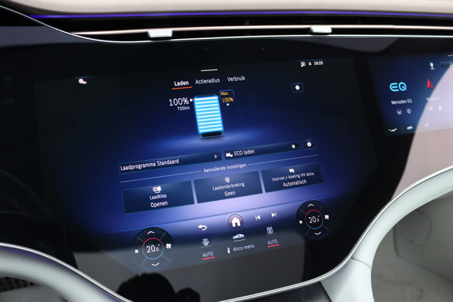 Mercedes-Benz EQS 450+ AMG Line 108 kWh | Luchtvering | Hyperscreen | Achterasbesturing | Distronic | Panoramadak | Elek. Achterstoelen | Camera | Keyless Go |