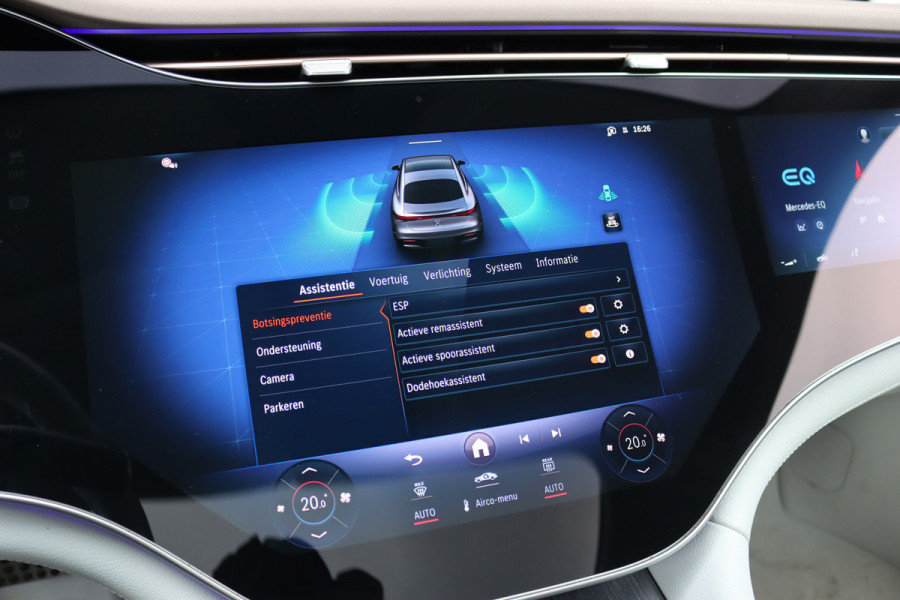 Mercedes-Benz EQS 450+ AMG Line 108 kWh | Luchtvering | Hyperscreen | Achterasbesturing | Distronic | Panoramadak | Elek. Achterstoelen | Camera | Keyless Go |