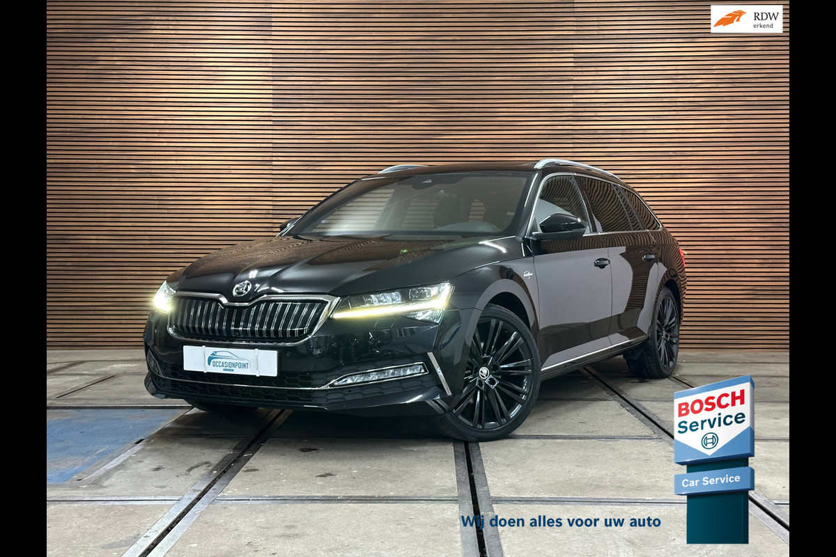 Škoda Superb Combi 1.4 TSI iV Laurin & Klement | Panoramadak | Carplay | Verwarmbare/Ventilatie stoelen | 360° Camera | Leder| ACC