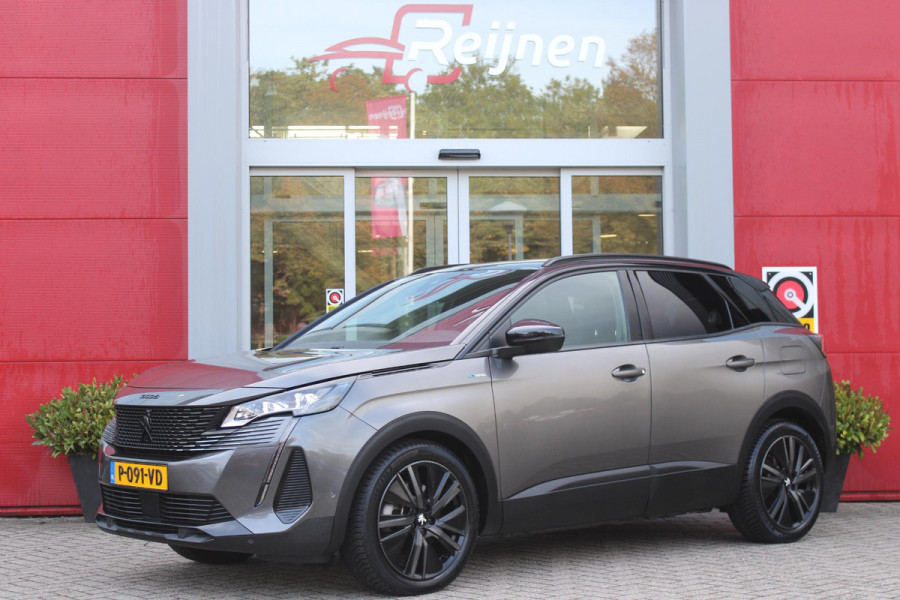 Peugeot 3008 1.6 HYbrid 225PK GT PACK BUSINESS BLACK PACK | AFNEEMBARE TREKHAAK | ADAPTIVE CRUISE CONTROL | ELEKLTRISCH VERSTELBARE BESTUUDERSSTOEL MET GEHEUGENFUNCTIE | MASSAGE FUNCTIE OP BEIDE VOORSTOELEN | STOEL VERWARMING | FULL LED KOPLAMPEN | ELEKTRISCH BEDIENBARE ACHTERKLEP | FOCAL AUDIO SYSTEEM | ZWART DAK | LICHTMETALEN VELGEN 19" | DODEHOEK DETECTIE | KEYLESS ENTRY/START | APPLE CARPLAY/ANDROID AUTO | NAVIGATIE | CAMERA VOOR + ACHTER |
