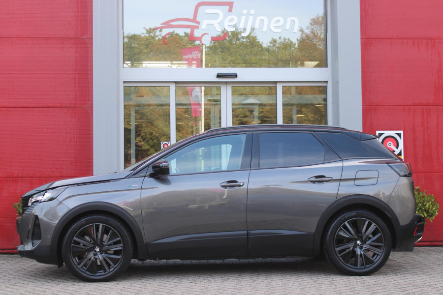 Peugeot 3008 1.6 HYbrid 225PK GT PACK BUSINESS BLACK PACK | AFNEEMBARE TREKHAAK | ADAPTIVE CRUISE CONTROL | ELEKLTRISCH VERSTELBARE BESTUUDERSSTOEL MET GEHEUGENFUNCTIE | MASSAGE FUNCTIE OP BEIDE VOORSTOELEN | STOEL VERWARMING | FULL LED KOPLAMPEN | ELEKTRISCH BEDIENBARE ACHTERKLEP | FOCAL AUDIO SYSTEEM | ZWART DAK | LICHTMETALEN VELGEN 19" | DODEHOEK DETECTIE | KEYLESS ENTRY/START | APPLE CARPLAY/ANDROID AUTO | NAVIGATIE | CAMERA VOOR + ACHTER |