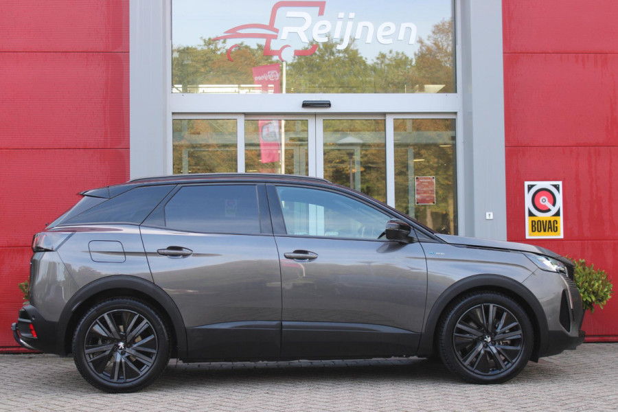 Peugeot 3008 1.6 HYbrid 225PK GT PACK BUSINESS BLACK PACK | AFNEEMBARE TREKHAAK | ADAPTIVE CRUISE CONTROL | ELEKLTRISCH VERSTELBARE BESTUUDERSSTOEL MET GEHEUGENFUNCTIE | MASSAGE FUNCTIE OP BEIDE VOORSTOELEN | STOEL VERWARMING | FULL LED KOPLAMPEN | ELEKTRISCH BEDIENBARE ACHTERKLEP | FOCAL AUDIO SYSTEEM | ZWART DAK | LICHTMETALEN VELGEN 19" | DODEHOEK DETECTIE | KEYLESS ENTRY/START | APPLE CARPLAY/ANDROID AUTO | NAVIGATIE | CAMERA VOOR + ACHTER |