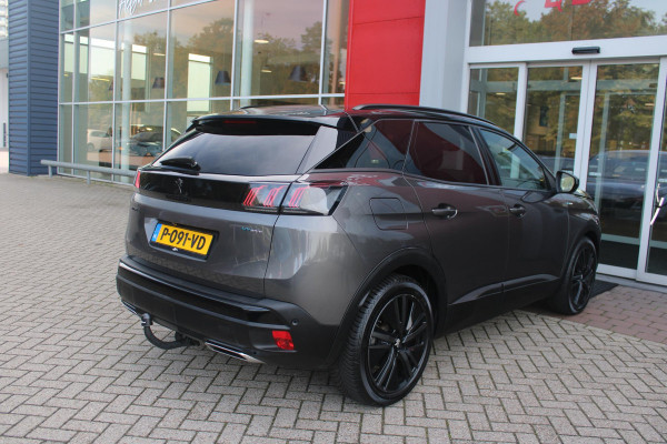 Peugeot 3008 1.6 HYbrid 225PK GT PACK BUSINESS BLACK PACK | AFNEEMBARE TREKHAAK | ADAPTIVE CRUISE CONTROL | ELEKLTRISCH VERSTELBARE BESTUUDERSSTOEL MET GEHEUGENFUNCTIE | MASSAGE FUNCTIE OP BEIDE VOORSTOELEN | STOEL VERWARMING | FULL LED KOPLAMPEN | ELEKTRISCH BEDIENBARE ACHTERKLEP | FOCAL AUDIO SYSTEEM | ZWART DAK | LICHTMETALEN VELGEN 19" | DODEHOEK DETECTIE | KEYLESS ENTRY/START | APPLE CARPLAY/ANDROID AUTO | NAVIGATIE | CAMERA VOOR + ACHTER |