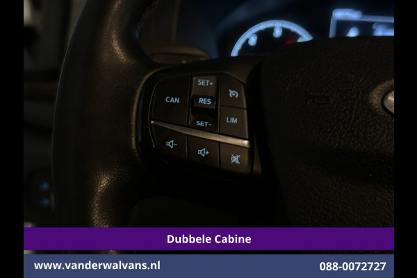 Ford Transit Custom 2.0 TDCI 130pk L2H1 Dubbele Cabine Euro6 Airco | 6-Zits | Camera | LED | Cruisecontrol | 2800kg Trekhaak Android Auto, Verwarmde voorruit, Stoelverwarming, Parkeersensoren, Dakdragers