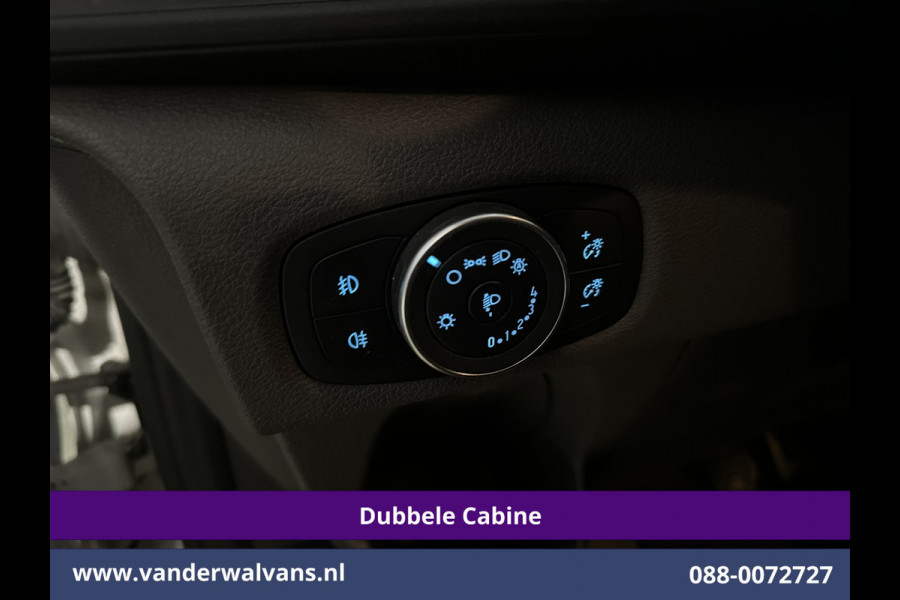 Ford Transit Custom 2.0 TDCI 130pk L2H1 Dubbele Cabine Euro6 Airco | 6-Zits | Camera | LED | Cruisecontrol | 2800kg Trekhaak Android Auto, Verwarmde voorruit, Stoelverwarming, Parkeersensoren, Dakdragers