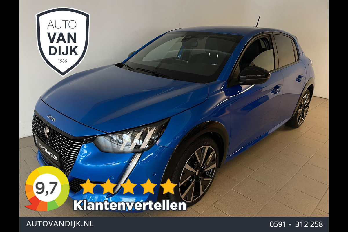 Peugeot 208 1.2 PureTech GT Pack AUTOMAAT AIRCO CLIMA NAVI CRUISE APPLE CARPLAY VELGEN LEER ELEKR STOEL STOELVERW NIEUWSTAAT