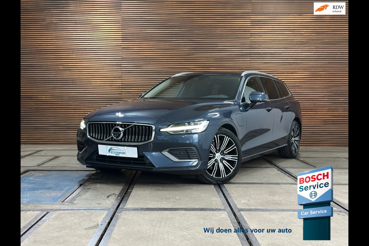 Volvo V60 2.0 T6 Recharge AWD R-Design | Elektr. trekhaak | Pano | 360° Camera |Massage | Stoelventilatie | CarPlay | Adaptive LED