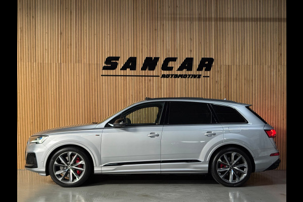 Audi Q7 60 TFSI e quattro S Competition PANO|LUCHTVERING|TREKHAAK|HUD|B&O|AMBIENT|360 CAM|ALARM|STOELVENTILATIE|MASSAGE|21 INCH