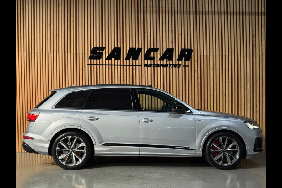 Audi Q7 60 TFSI e quattro S Competition PANO|LUCHTVERING|TREKHAAK|HUD|B&O|AMBIENT|360 CAM|ALARM|STOELVENTILATIE|MASSAGE|21 INCH