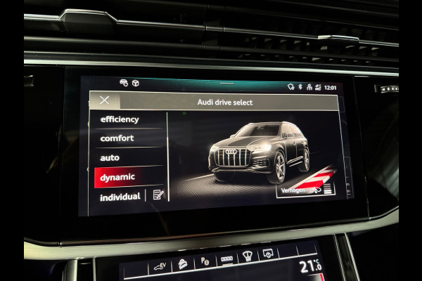 Audi Q7 60 TFSI e quattro S Competition PANO|LUCHTVERING|TREKHAAK|HUD|B&O|AMBIENT|360 CAM|ALARM|STOELVENTILATIE|MASSAGE|21 INCH