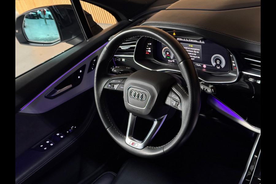 Audi Q7 60 TFSI e quattro S Competition PANO|LUCHTVERING|TREKHAAK|HUD|B&O|AMBIENT|360 CAM|ALARM|STOELVENTILATIE|MASSAGE|21 INCH
