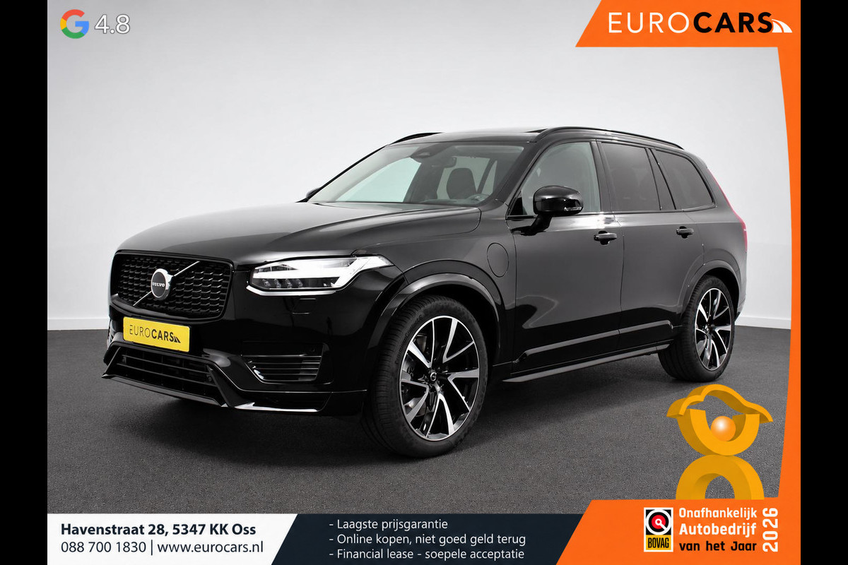 Volvo XC90 2.0 T8 455pk Recharge AWD Ultimate Dark Leder Panorama-schuifdak Navigatie Harman Kardon Electrisch bedienbare achterklep Camera Cruise control Apple Carplay/ Android Auto