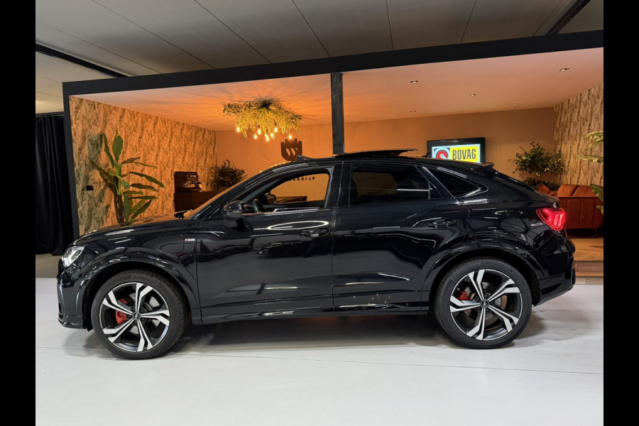 Audi Q3 Sportback 45 TFSI e S Edition S-Line 245pk Garantie|Pano|Matrix|ACC|Lane|Camera|Leder|20"|Rijklaar