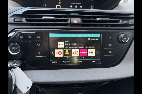 Citroën C4 Spacetourer 1.2 PureTech Feel EAT8 16"/Trekhaak/Dodehoek/Stoelverwarming/Navigatie/PDC v+a/Camera/Adaptieve cruise/Lane Assist/DAB