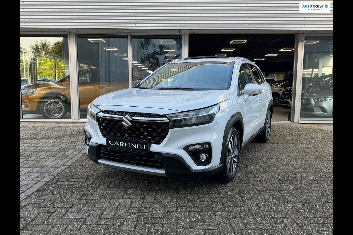 Suzuki S-Cross 1.5 Hybrid Style 102 Pk Automaat | Panoramadak | Voll Leder | Navigatie | Cruise | Camera | Climate | Keyless | 17"