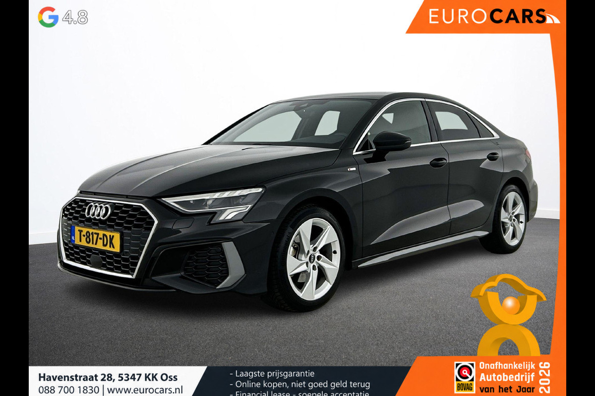 Audi A3 Limousine 30 TFSI S edition Navigatie Apple Carplay/Android Auto Parkeersensoren Adaptive Cruise Control Virtual Cockpit Climate Control Getinte ramen Lichtmetalen velgen