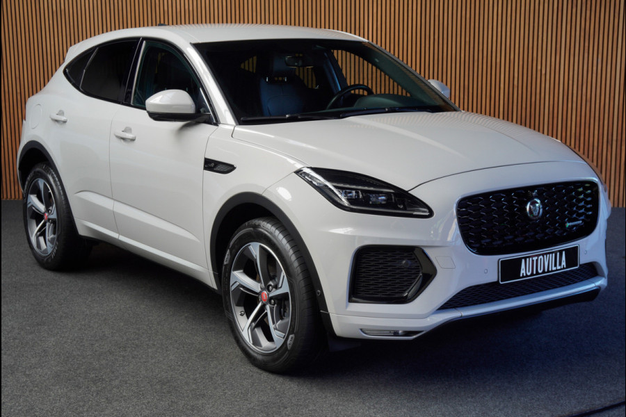 Jaguar E-Pace 1.5 P160 R-Dynamic SE Leer ACC 360° Meridian Navi Keyless Entry & Go Elektr. bedienbare achterklep Memory seats Climate PDC Zwarte alcantara hemelbekleding LM velgen BTW auto
